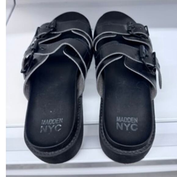 "STEVE MADDEN NYC" Casual LUG-SOLE Footbed Sandals Size 11 - Picture 2 of 11